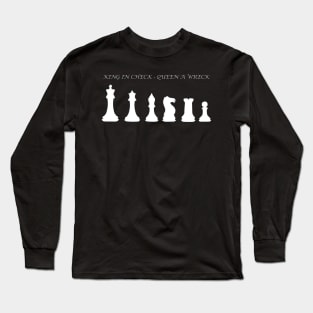 Chess Slogan - King in Check 2 Long Sleeve T-Shirt